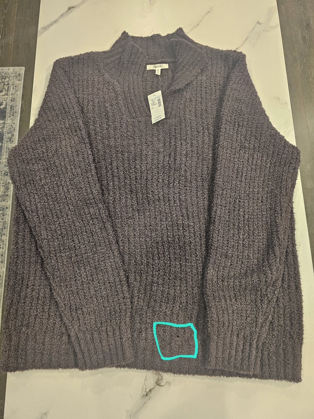 Maurices Women's Ribbed Crewneck Sweater - Charcoal